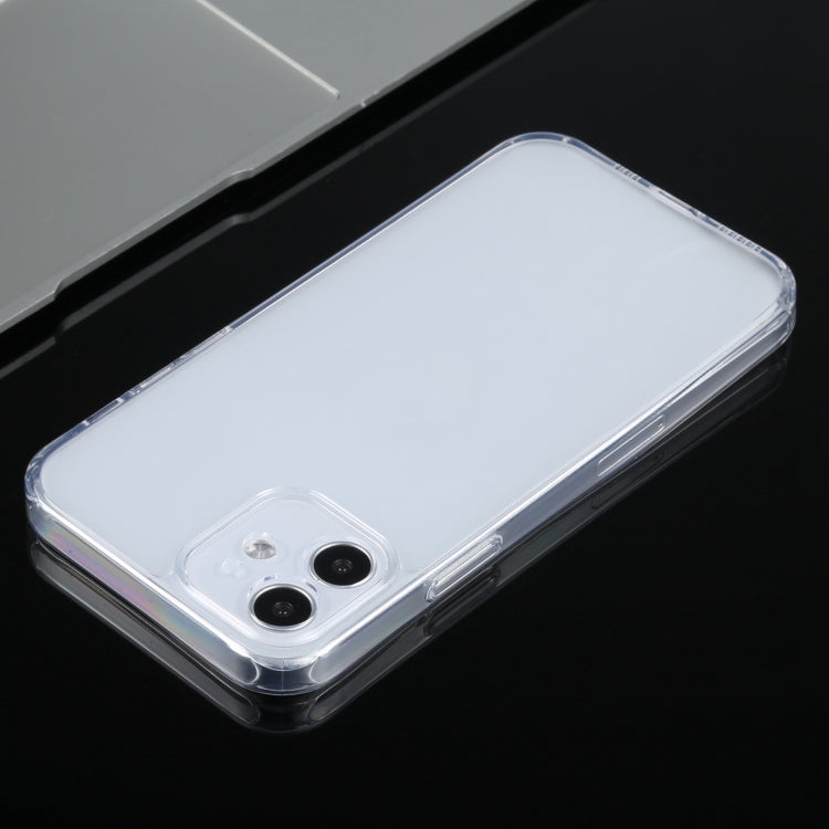 For iPhone 12 mini Frosted Stepless Fine Hole Glass Protective Case