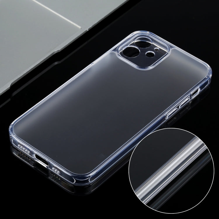 For iPhone 12 mini Frosted Stepless Fine Hole Glass Protective Case