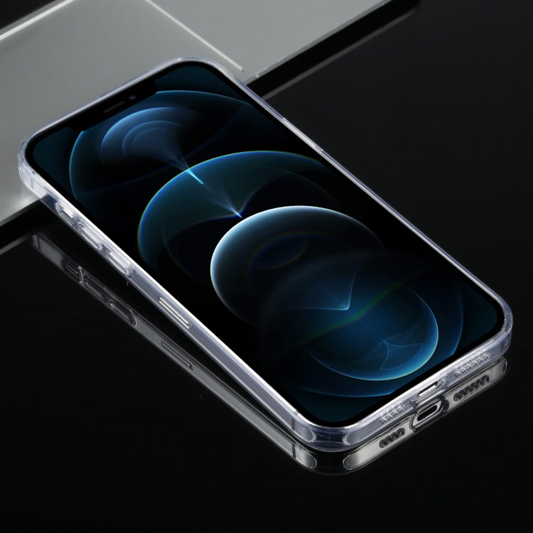 For iPhone 12 Pro Frosted Stepless Fine Hole Glass Protective Case