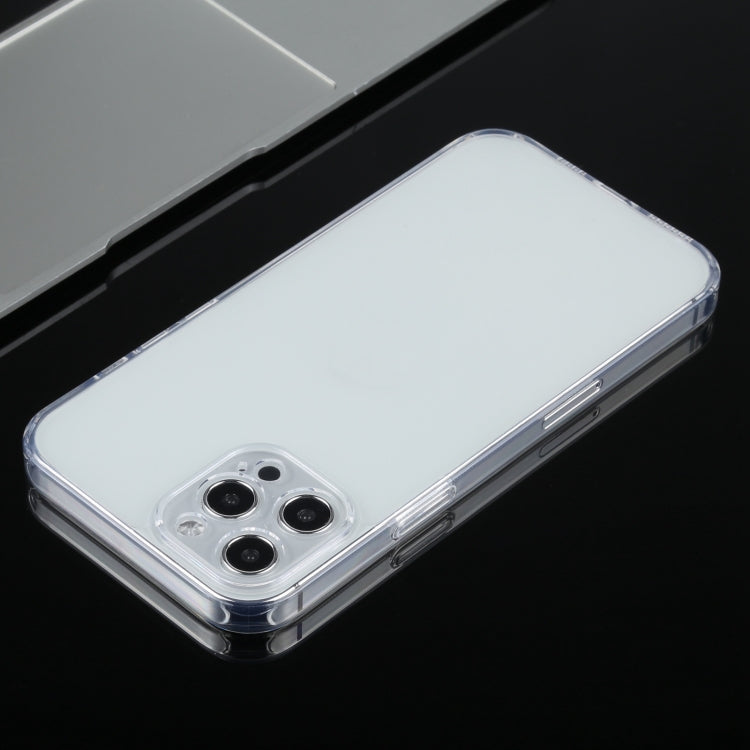 For iPhone 12 Pro Max Frosted Stepless Fine Hole Glass Protective Case