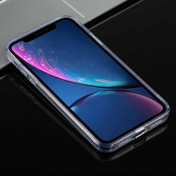 For iPhone XR Frosted Stepless Fine Hole Glass Protective Case