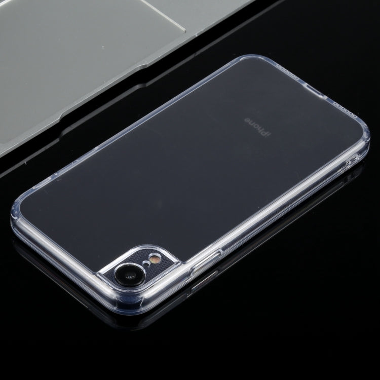 For iPhone XR Frosted Stepless Fine Hole Glass Protective Case