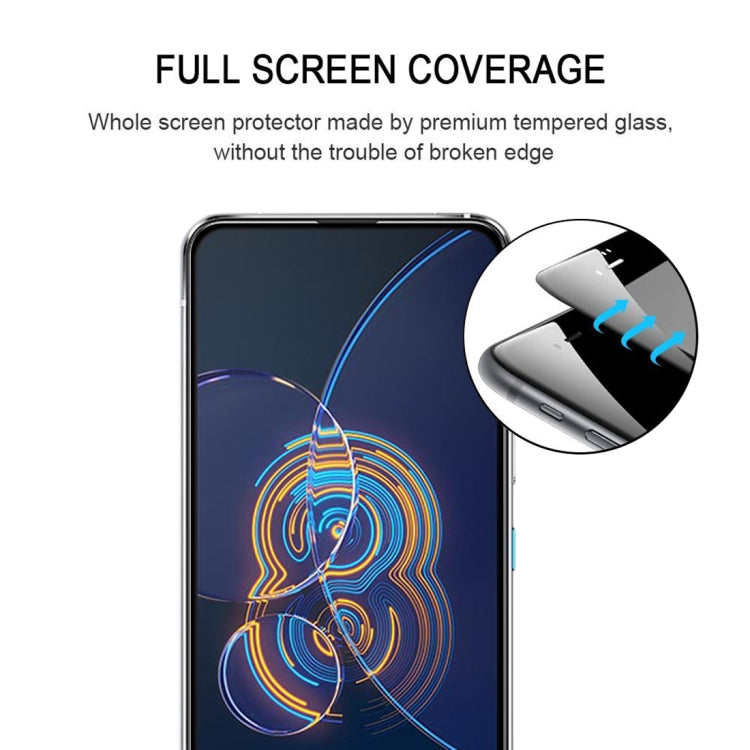 For Asus Zenfone 8 Flip Full Glue Full Cover Screen Protector Tempered Glass Film