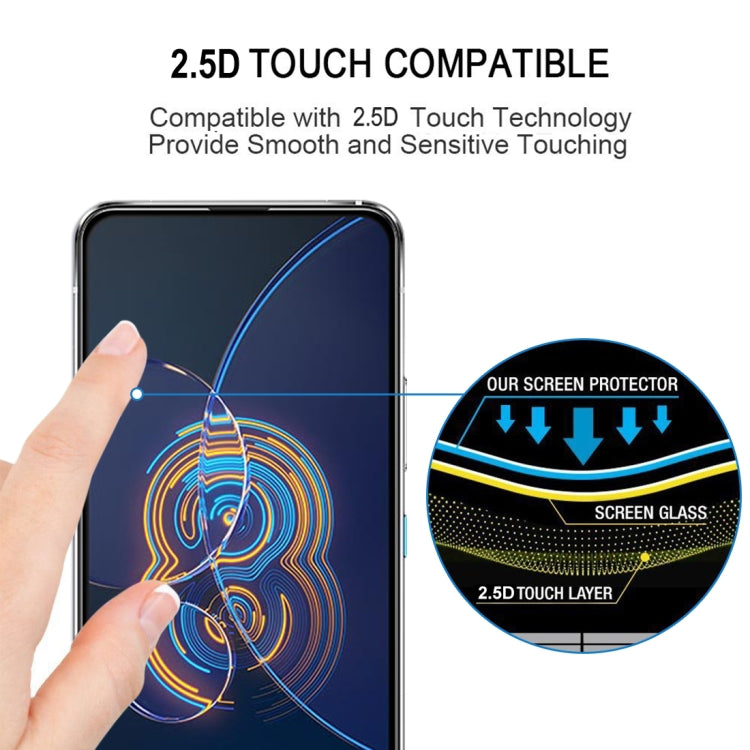 For Asus Zenfone 8 Flip 25 PCS Full Glue Full Cover Screen Protector Tempered Glass Film