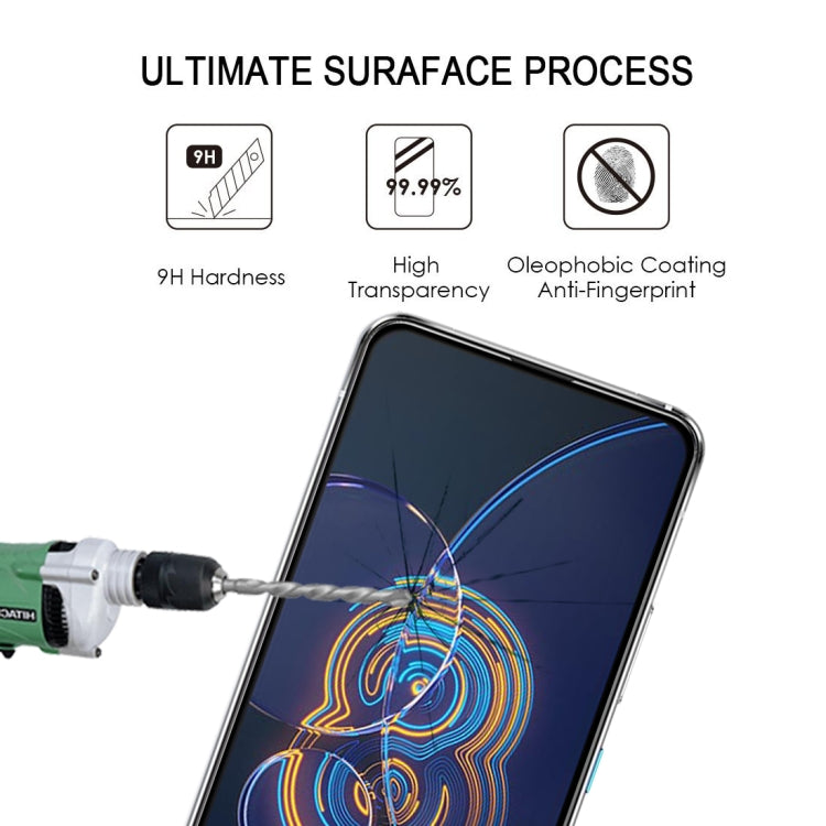For Asus Zenfone 8 Flip 25 PCS Full Glue Full Cover Screen Protector Tempered Glass Film