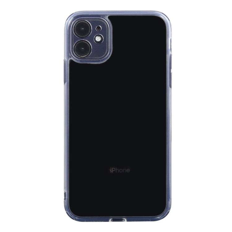 For iPhone 11 Transparent Stepless Fine Hole Glass Protective Case