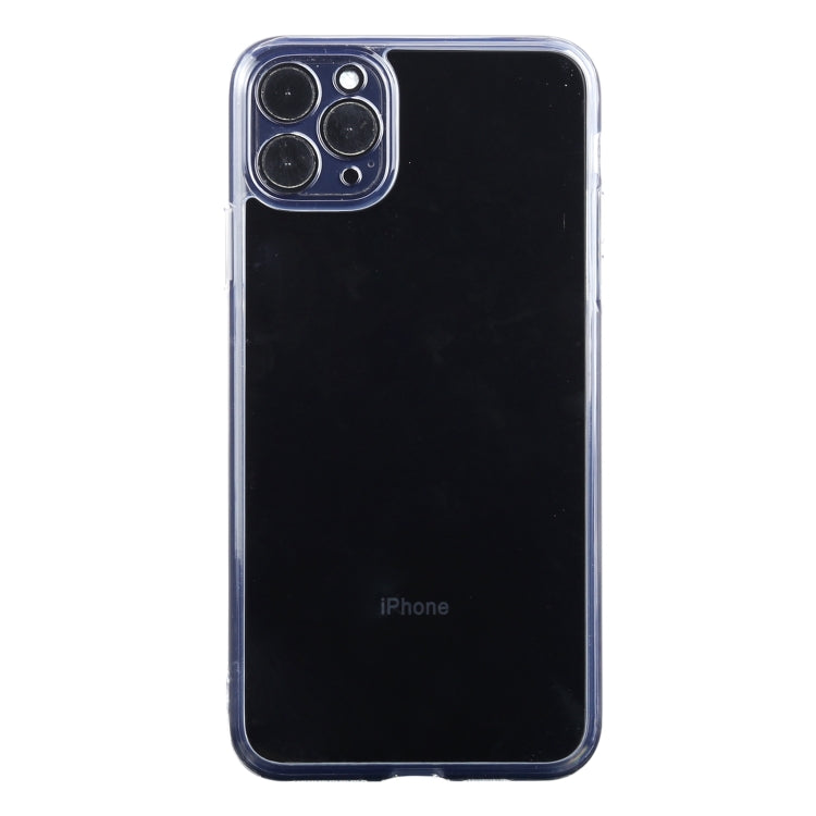 For iPhone 11 Pro Transparent Stepless Fine Hole Glass Protective Case