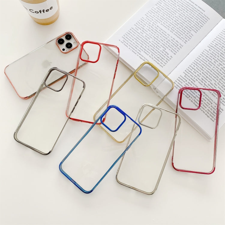 For iPhone 13 Three Sections Electroplating TPU Protective Case