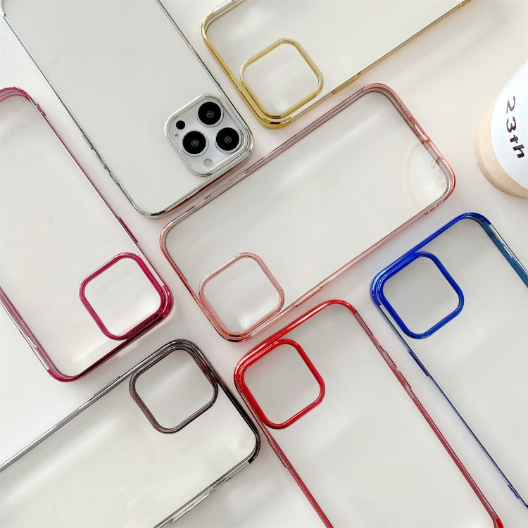 For iPhone 13 Three Sections Electroplating TPU Protective Case