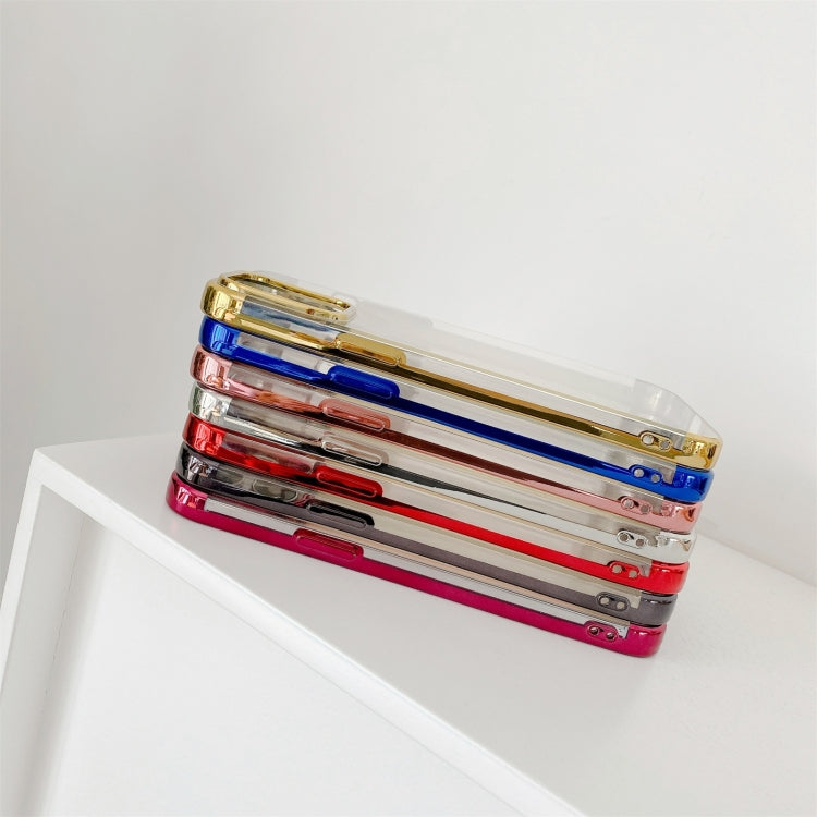 For iPhone 13 Three Sections Electroplating TPU Protective Case