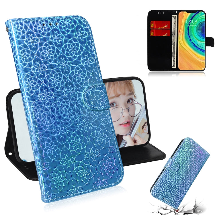 For Huawei Mate 30 Pro / 5G Solid Color Colorful Magnetic Buckle Horizontal Flip PU Leather Case with Holder & Card Slots & Wallet & Lanyard