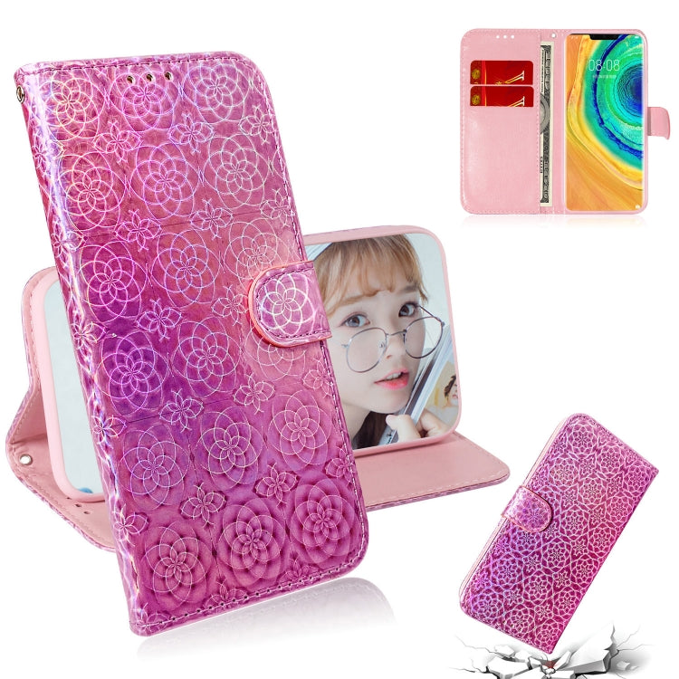 For Huawei Mate 30 Pro / 5G Solid Color Colorful Magnetic Buckle Horizontal Flip PU Leather Case with Holder & Card Slots & Wallet & Lanyard