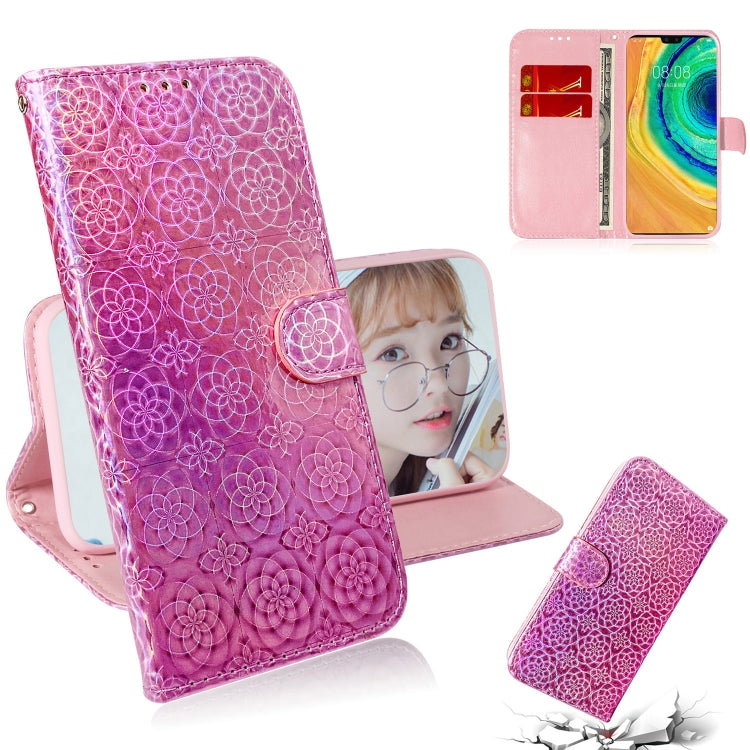 For Huawei Mate 30 / 5G Solid Color Colorful Magnetic Buckle Horizontal Flip PU Leather Case with Holder & Card Slots & Wallet & Lanyard