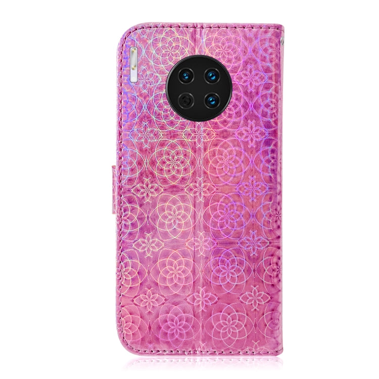 For Huawei Mate 30 / 5G Solid Color Colorful Magnetic Buckle Horizontal Flip PU Leather Case with Holder & Card Slots & Wallet & Lanyard