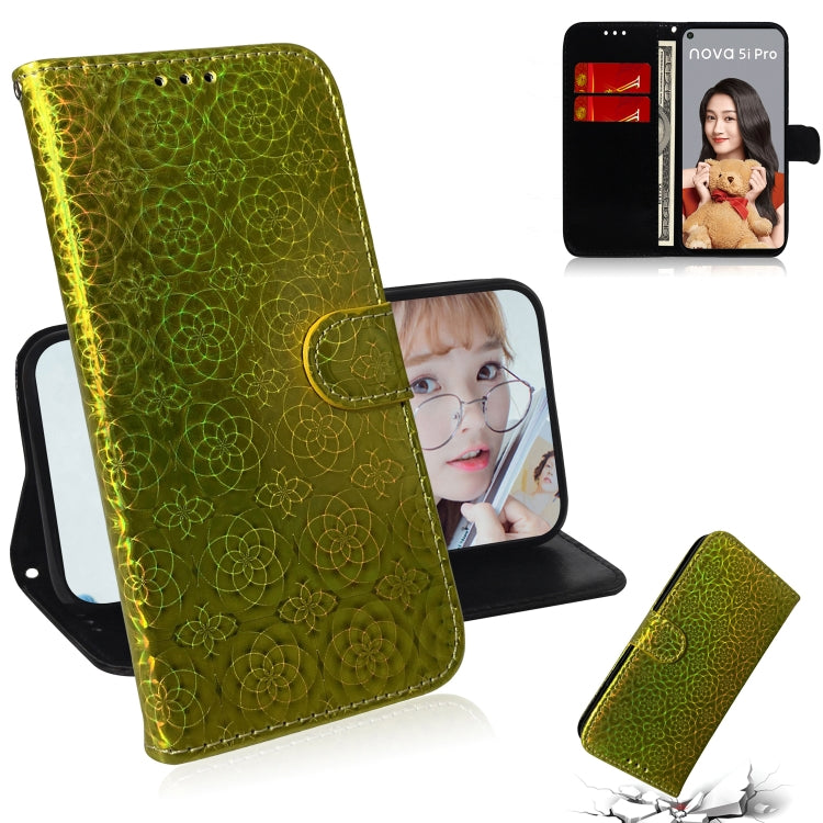 For Huawei Nova 5i Pro/Mate 30 Lite Solid Color Colorful Magnetic Buckle Horizontal Flip PU Leather Case with Holder & Card Slots & Wallet & Lanyard