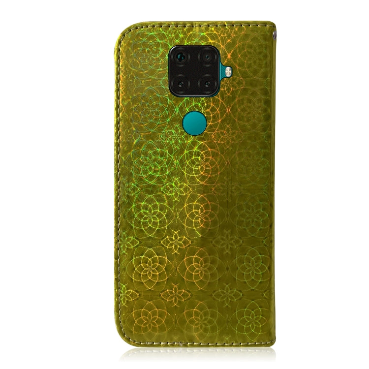 For Huawei Nova 5i Pro/Mate 30 Lite Solid Color Colorful Magnetic Buckle Horizontal Flip PU Leather Case with Holder & Card Slots & Wallet & Lanyard