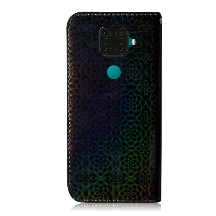 For Huawei Nova 5i Pro/Mate 30 Lite Solid Color Colorful Magnetic Buckle Horizontal Flip PU Leather Case with Holder & Card Slots & Wallet & Lanyard
