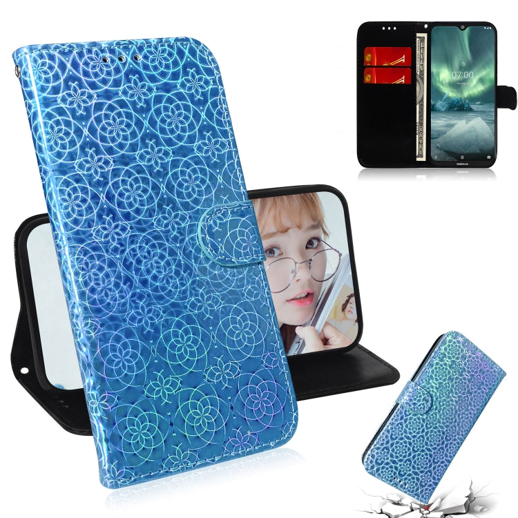 For Nokia 7.2 Solid Color Colorful Magnetic Buckle Horizontal Flip PU Leather Case with Holder & Card Slots & Wallet & Lanyard