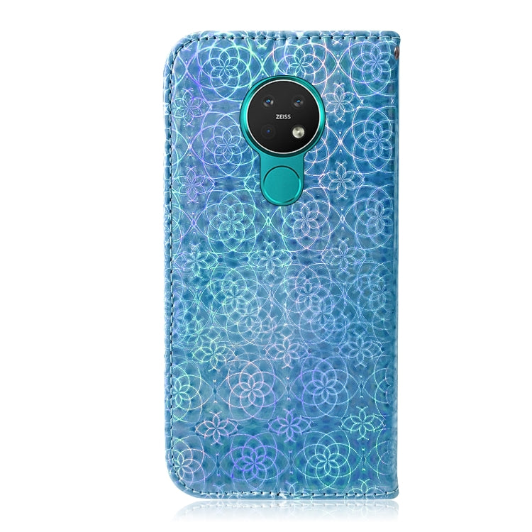 For Nokia 7.2 Solid Color Colorful Magnetic Buckle Horizontal Flip PU Leather Case with Holder & Card Slots & Wallet & Lanyard