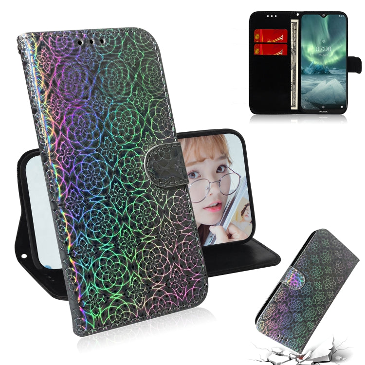 For Nokia 7.2 Solid Color Colorful Magnetic Buckle Horizontal Flip PU Leather Case with Holder & Card Slots & Wallet & Lanyard