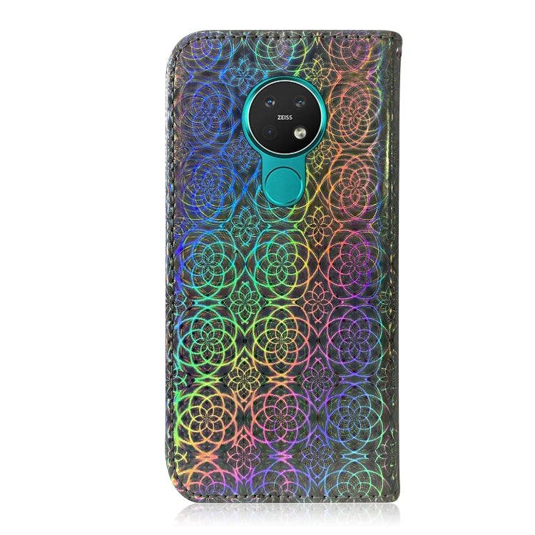 For Nokia 7.2 Solid Color Colorful Magnetic Buckle Horizontal Flip PU Leather Case with Holder & Card Slots & Wallet & Lanyard