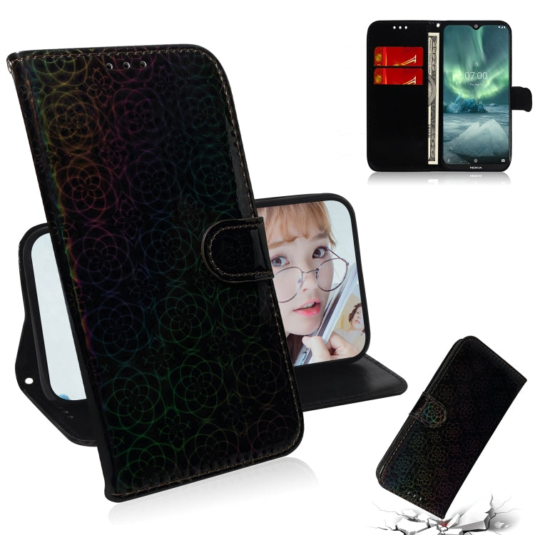 For Nokia 7.2 Solid Color Colorful Magnetic Buckle Horizontal Flip PU Leather Case with Holder & Card Slots & Wallet & Lanyard