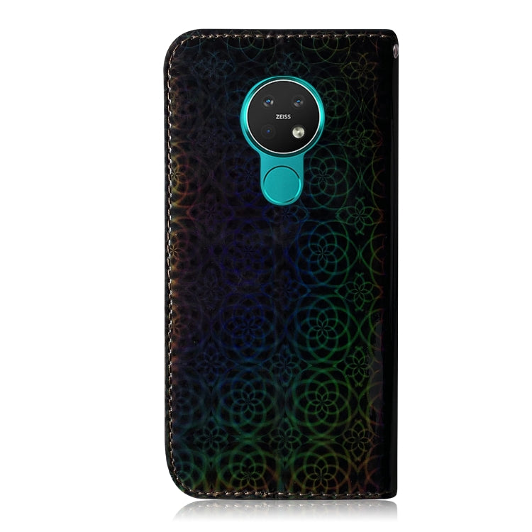 For Nokia 7.2 Solid Color Colorful Magnetic Buckle Horizontal Flip PU Leather Case with Holder & Card Slots & Wallet & Lanyard