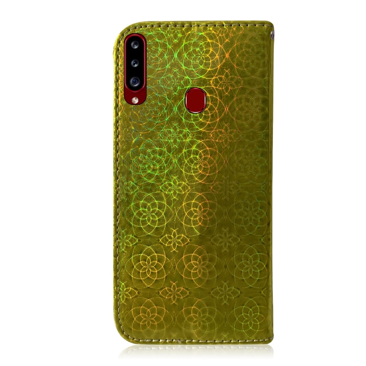For Galaxy A20S Solid Color Colorful Magnetic Buckle Horizontal Flip PU Leather Case with Holder & Card Slots & Wallet & Lanyard