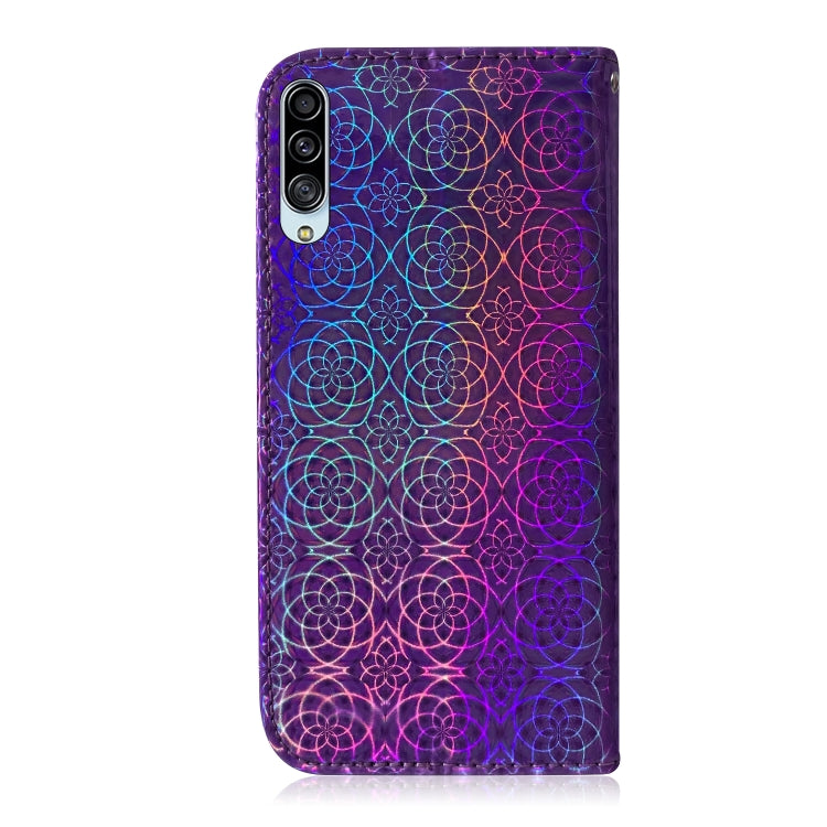 For Galaxy A90 5G Solid Color Colorful Magnetic Buckle Horizontal Flip PU Leather Case with Holder & Card Slots & Wallet & Lanyard
