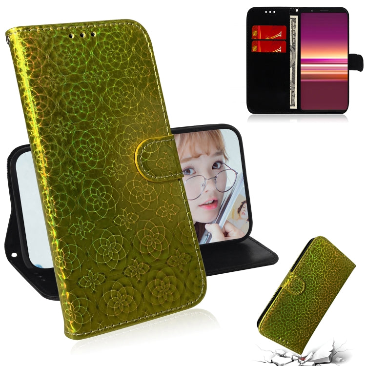 For Sony Xperia 5 Solid Color Colorful Magnetic Buckle Horizontal Flip PU Leather Case with Holder & Card Slots & Wallet & Lanyard