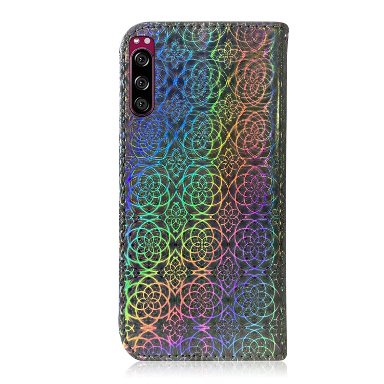 For Sony Xperia 5 Solid Color Colorful Magnetic Buckle Horizontal Flip PU Leather Case with Holder & Card Slots & Wallet & Lanyard