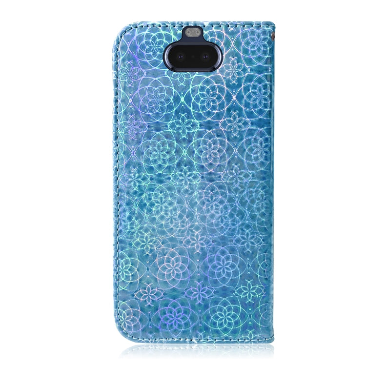 For Sony Xperia 20 Solid Color Colorful Magnetic Buckle Horizontal Flip PU Leather Case with Holder & Card Slots & Wallet & Lanyard