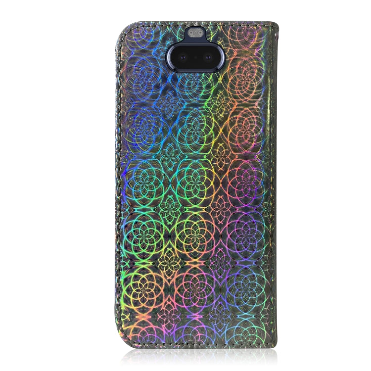 For Sony Xperia 20 Solid Color Colorful Magnetic Buckle Horizontal Flip PU Leather Case with Holder & Card Slots & Wallet & Lanyard