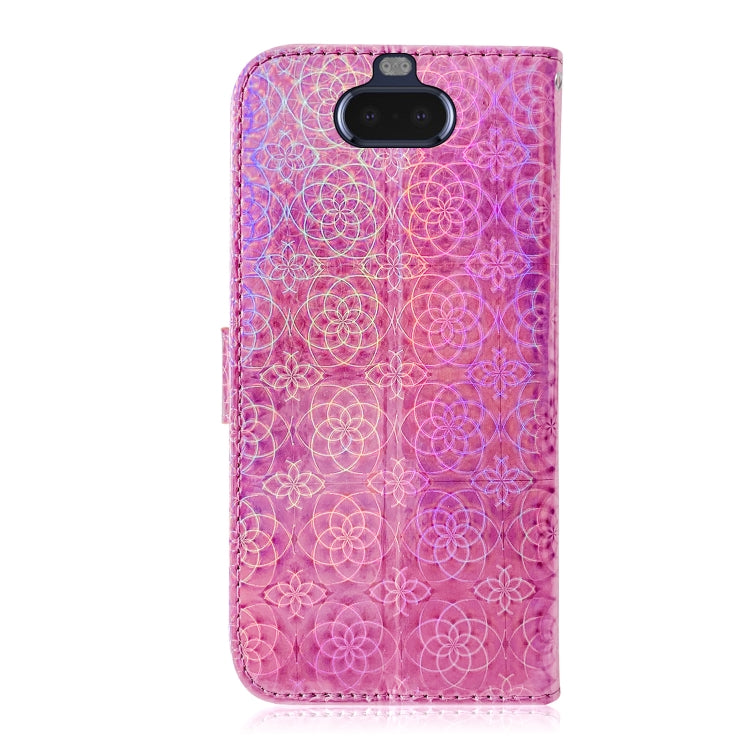 For Sony Xperia 20 Solid Color Colorful Magnetic Buckle Horizontal Flip PU Leather Case with Holder & Card Slots & Wallet & Lanyard