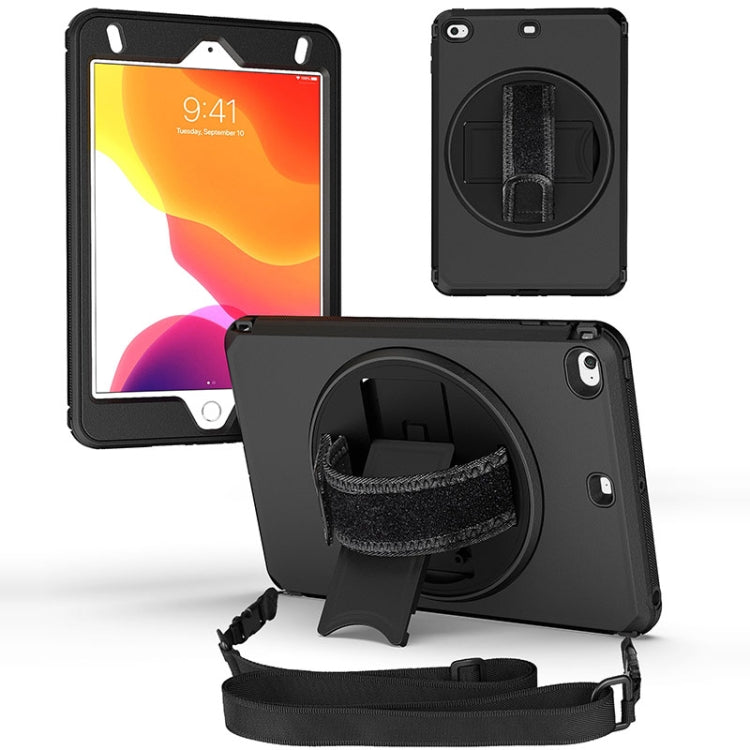 For iPad mini 6 360 Degree Rotation Turntable Robot Shockproof TPU + PC Protective Tablet Case with Holder & Hand Grip Strap & Shoulder Strap