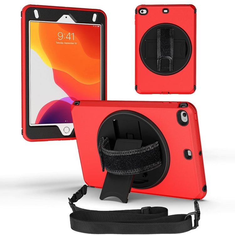 For iPad mini 6 360 Degree Rotation Turntable Robot Shockproof TPU + PC Protective Tablet Case with Holder & Hand Grip Strap & Shoulder Strap