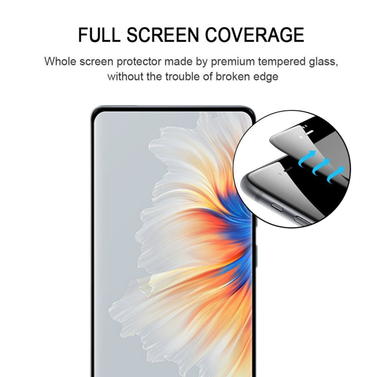 For Xiaomi Mi Mix 4 3D Curved Edge Full Screen Tempered Glass Film(Black)