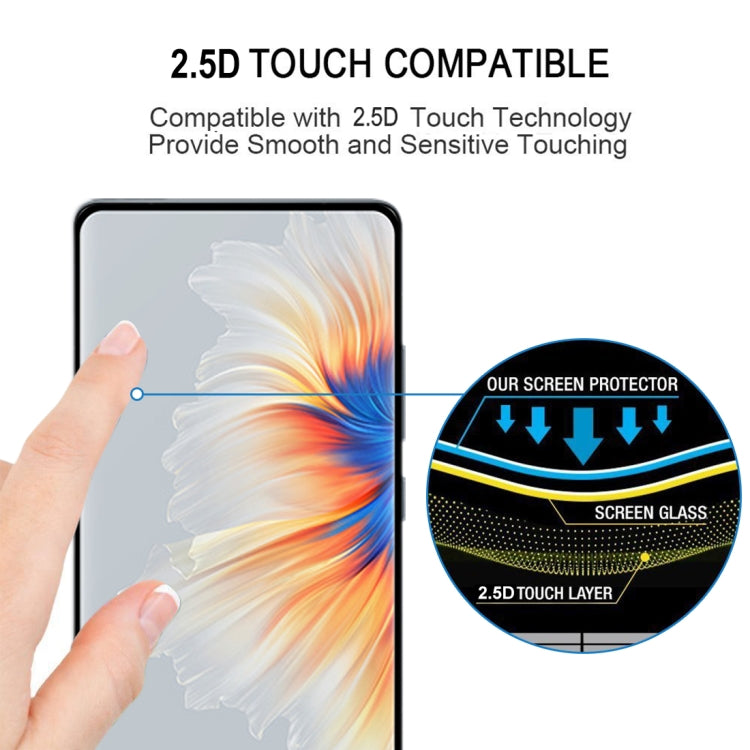 For Xiaomi Mi Mix 4 3D Curved Edge Full Screen Tempered Glass Film(Black)