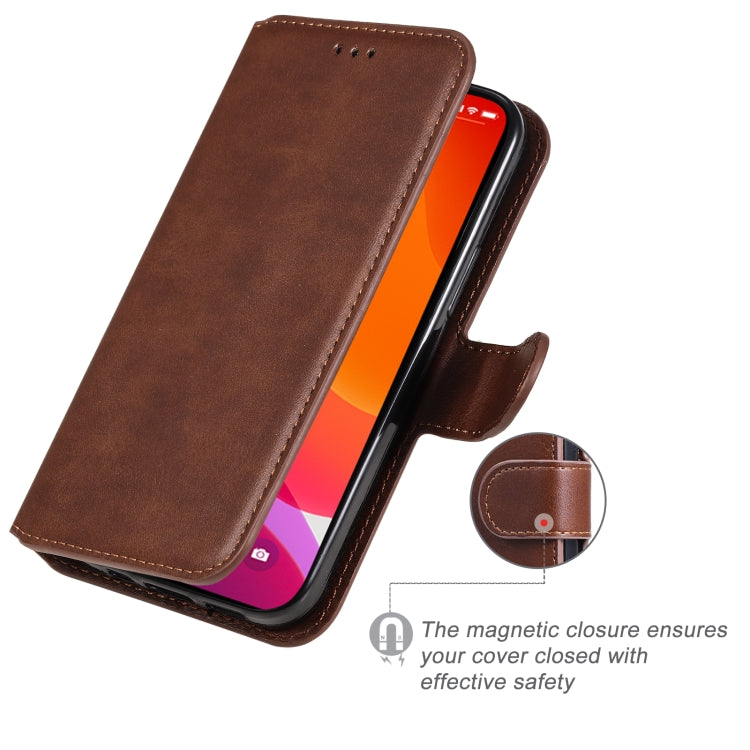 For iPhone 13 mini Classic Calf Texture PU + TPU Horizontal Flip Leather Case with Holder & Card Slots & Wallet