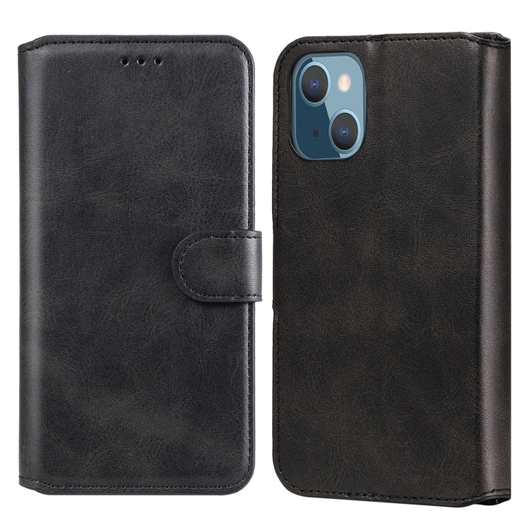 For iPhone 13 mini Classic Calf Texture PU + TPU Horizontal Flip Leather Case with Holder & Card Slots & Wallet