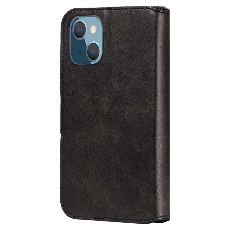 For iPhone 13 mini Classic Calf Texture PU + TPU Horizontal Flip Leather Case with Holder & Card Slots & Wallet