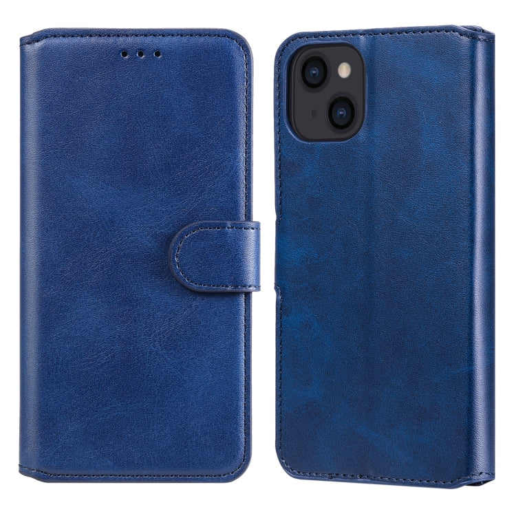 For iPhone 13 Classic Calf Texture PU + TPU Horizontal Flip Leather Case with Holder & Card Slots & Wallet