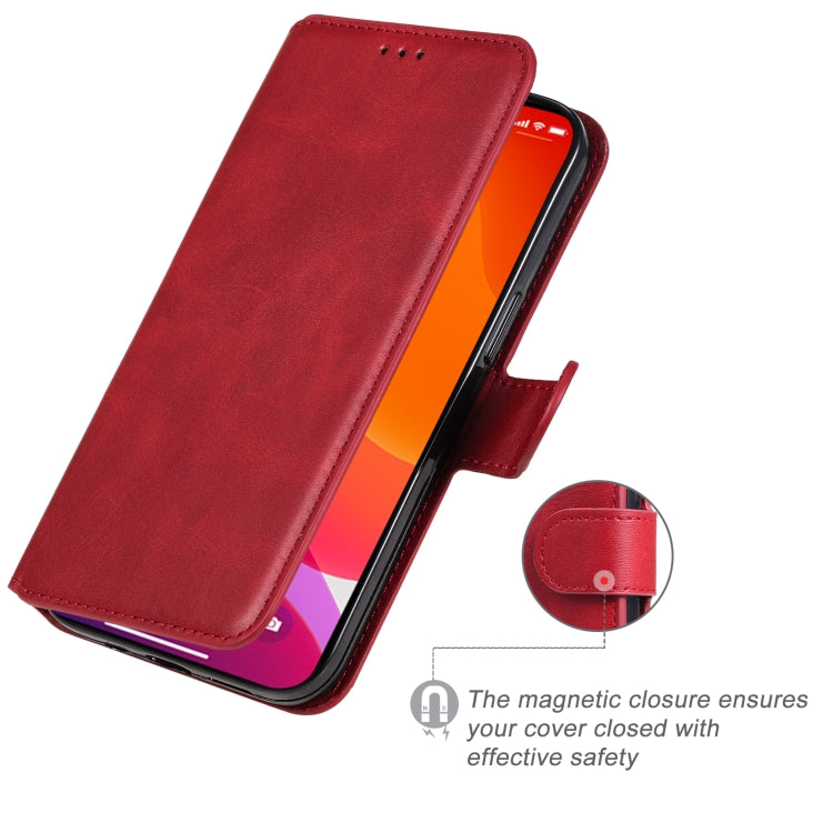 For iPhone 13 Classic Calf Texture PU + TPU Horizontal Flip Leather Case with Holder & Card Slots & Wallet