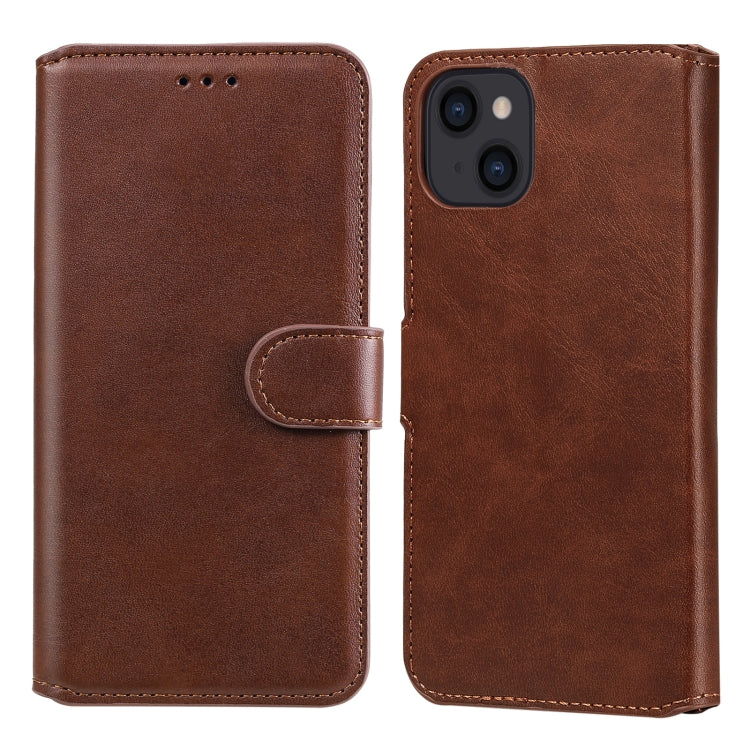 For iPhone 13 Classic Calf Texture PU + TPU Horizontal Flip Leather Case with Holder & Card Slots & Wallet