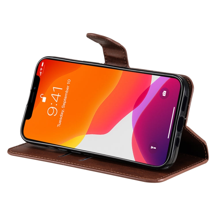 For iPhone 13 Classic Calf Texture PU + TPU Horizontal Flip Leather Case with Holder & Card Slots & Wallet