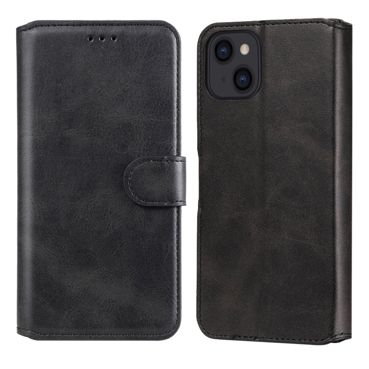 For iPhone 13 Classic Calf Texture PU + TPU Horizontal Flip Leather Case with Holder & Card Slots & Wallet