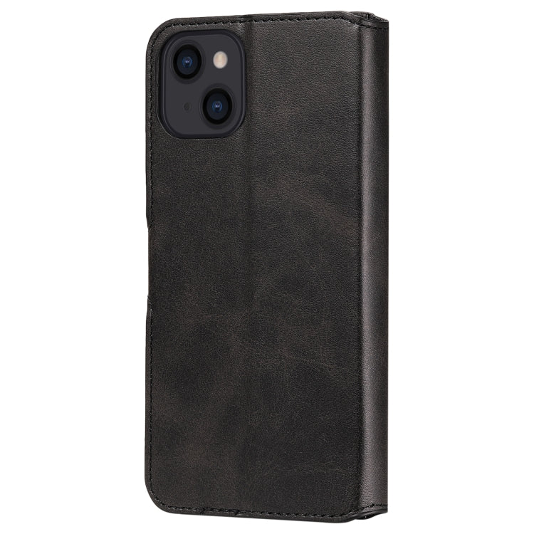 For iPhone 13 Classic Calf Texture PU + TPU Horizontal Flip Leather Case with Holder & Card Slots & Wallet