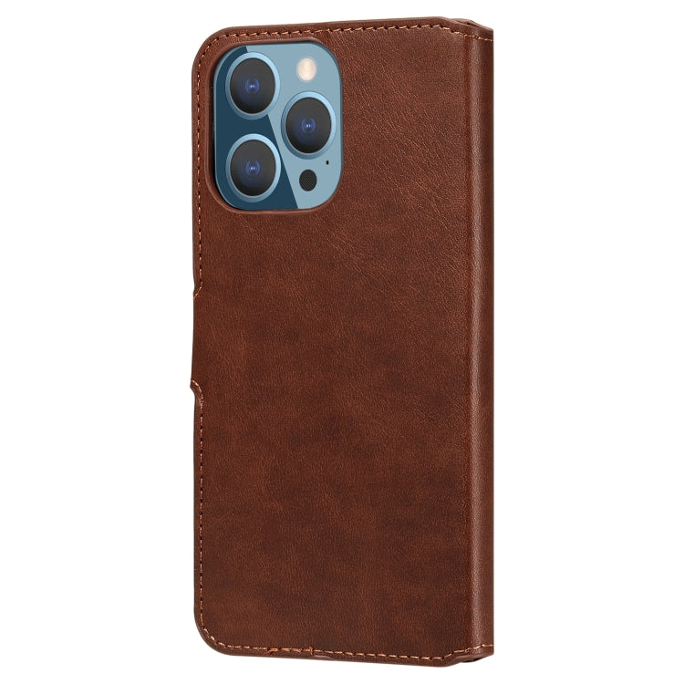 For iPhone 13 Pro Classic Calf Texture PU + TPU Horizontal Flip Leather Case with Holder & Card Slots & Wallet