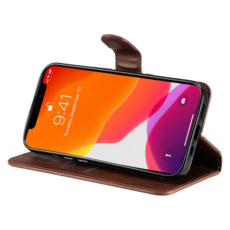 For iPhone 13 Pro Classic Calf Texture PU + TPU Horizontal Flip Leather Case with Holder & Card Slots & Wallet