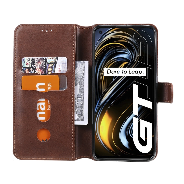 Classic Calf Texture PU + TPU Horizontal Flip Leather Case with Holder & Card Slots & Wallet For OPPO Realme GT 5G